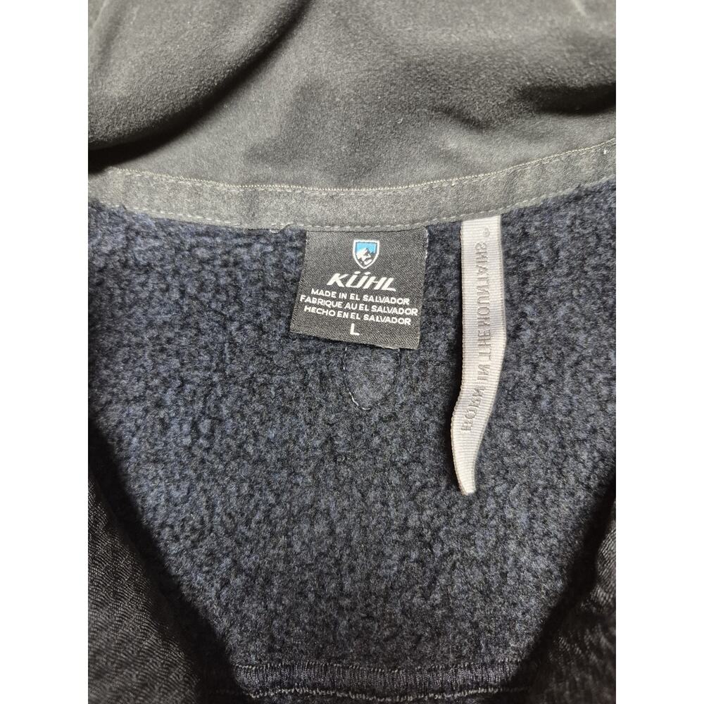 Kuhl Interceptr Vest Men's L Navy Blue Fleece Full Zip Outdoor Hiking - Picture 3 of 7